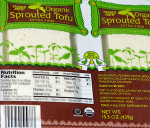 Trader Joe's Organic Sprouted Tofu Extra Firm