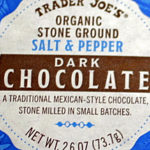 Trader Joe's Organic Stone Ground Salt & Pepper Mexican Dark Chocolate