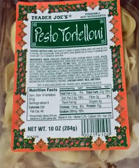 Trader Joe's Pesto Tortelloni