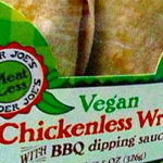 Trader Joe's Vegan Chickenless Wrap with BBQ Dipping Sauce