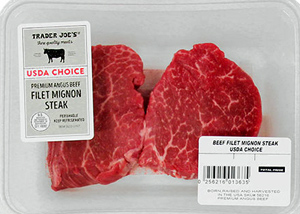 Trader Joe's USDA Choice Premium Angus Beef Filet Mignon Steak