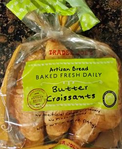 Trader Joe's Artisan Bread Baked Fresh Daily Butter Croissants