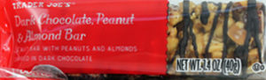 Trader Joe's Dark Chocolate Peanut & Almond Bar