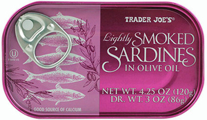 Trader Joe's Lightly Smoked Sardines in Olive Oil