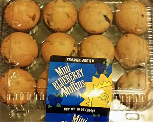 Trader Joe's Mini Blueberry Muffins