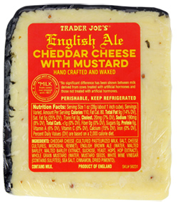 Trader Joe’s English Ale Cheddar Cheese with Mustard Reviews