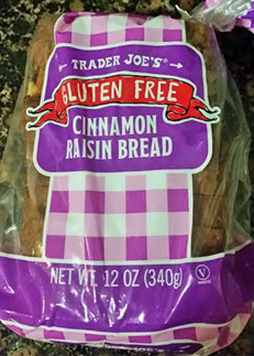 Trader Joe's Gluten-Free Cinnamon Raisin Bread
