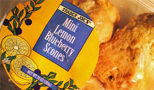 Trader Joe's Mini Lemon Blueberry Scones