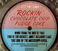 Trader Joe's Rockin' Chocolate Chip Fudge Cake