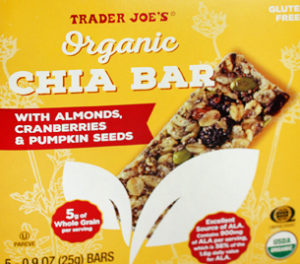 Trader Joe's Organic Chia Bar with Almonds, Cranberries, and Pumpkin Seeds