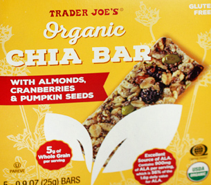 Trader Joe’s Organic Chia Bar with Almonds, Cranberries, and Pumpkin Seeds Reviews