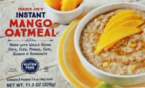 Trader Joe's Mango Instant Oatmeal