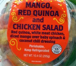 Trader Joe's Mango, Red Quinoa and Chicken Salad