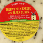 Trader Joe's Sheep's Milk Cheese with Black Olives
