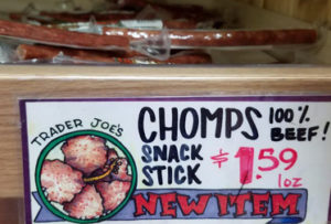 Trader Joe's Chomps 100% Beef Snack Sticks