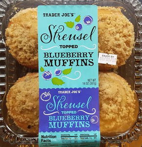 Trader Joe's Streusel Topped Blueberry Muffins