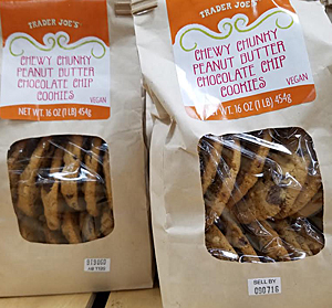 Trader Joe's Chewy Peanut Butter Chocolate Chip Cookies