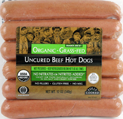 Trader Joe's Organic Uncured Grass-Fed Beef Hot Dogs