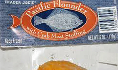 Trader Joe's Pacific Flounder with Crab Meat Stuffing