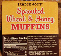 Trader Joe’s Sprouted Wheat & Honey Muffins Reviews