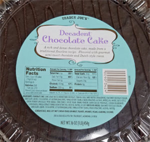 Trader Joe's Decadent Chocolate Cake