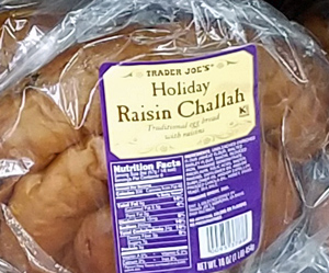 Trader Joe's Holiday Raisin Challah Bread