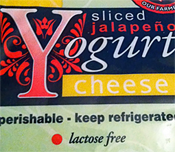 Trader Joe's Sliced Jalapeño Yogurt Cheese