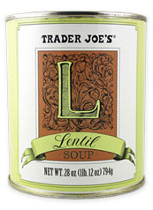 Trader Joe's Canned Lentil Soup