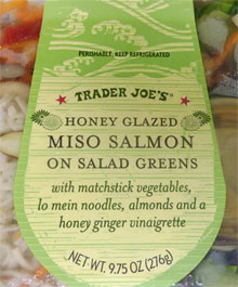 Trader Joe’s Honey Glazed Miso Salmon on Salad Greens Reviews