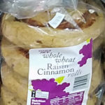 Trader Joe's Whole Wheat Raisin Cinnamon Rolls