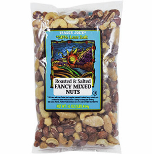 Trader Joe's Roasted & Salted Fancy Mixed Nuts with 50% Less Salt