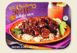 Trader Joe's Chicken in Red Mole with White Rice