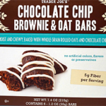 Trader Joe's Chocolate Chip Brownie & Oat Bars