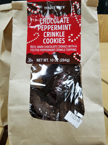Trader Joe's Chocolate Peppermint Crinkle Cookies