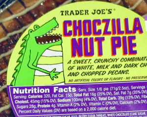 Trader Joe's Choczilla Nut Pie