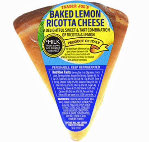 Trader Joe's Baked Lemon Ricotta Cheese