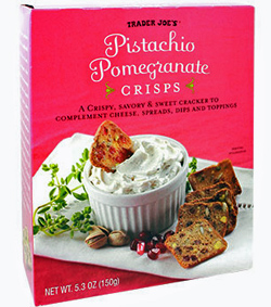 pomegranate pistachio crisps