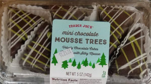 Trader Joe's Mini Chocolate Mousse Trees