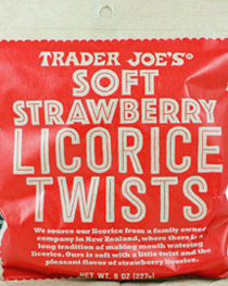 Trader Joe's Soft Strawberry Licorice Twists