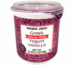 Trader Joe's Greek Whole Milk Vanilla Yogurt