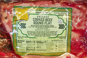Trader Joe's Uncured Corned Beef Round Flat