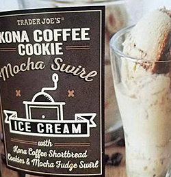 Trader Joe’s Kona Coffee Cookie Mocha Swirl Ice Cream Reviews