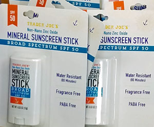 Trader Joe's Mineral Sunscreen Stick