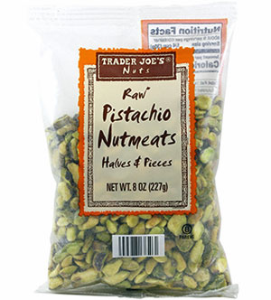 Trader Joe's Raw Pistachio Nutmeats Halves & Pieces