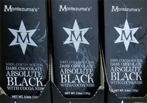 Montezuma's Absolute Black 100% Dark Chocolate with Cocoa Nibs