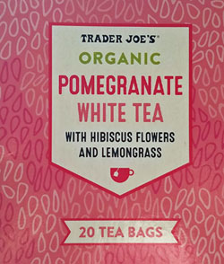 Trader Joe's Organic Pomegranate White Tea with Hibiscus & Lemongrass