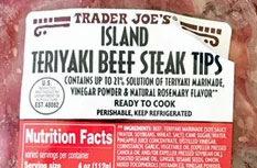 Trader Joe's Island Teriyaki Beef Steak Tips