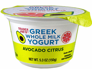 Trader Joe's Avocado Citrus Whole Milk Greek Yogurt
