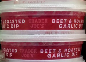 Trader Joe's Beet & Roasted Garlic Dip