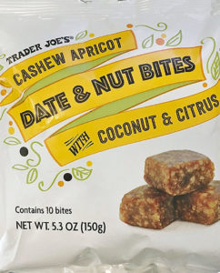 Trader Joe's Cashew Apricot Date & Nut Bites with Coconut & Citrus